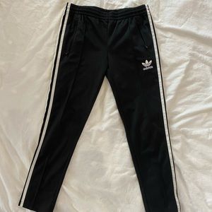 Adidas black track pants (small)
